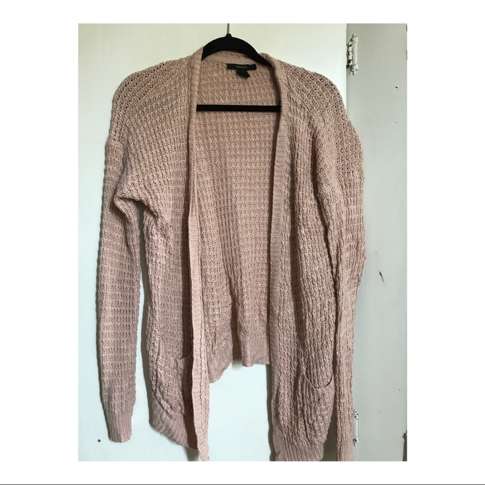 Pink Knitted Cardigan